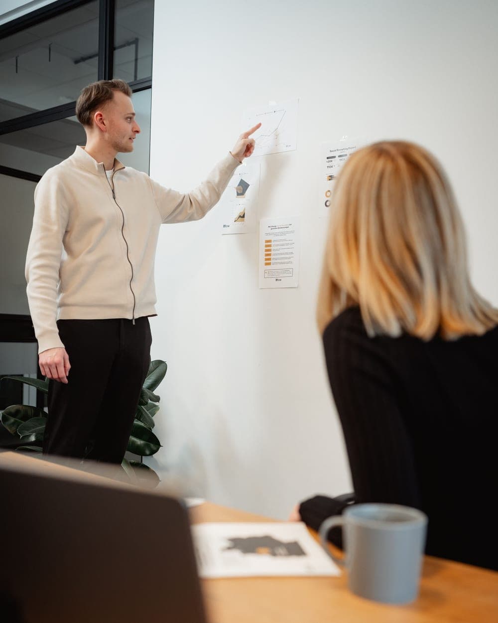 Strategie-Präsentation in unserem Team